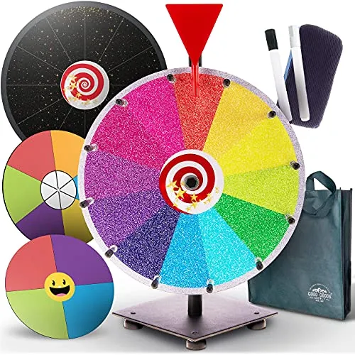 Spinning Prize Wheel Spinner Game 12 Inch Spin 8 Pcs