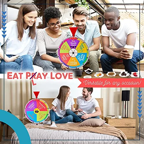 Spinning Prize Wheel Spinner Game 12 Inch Spin 8 Pcs