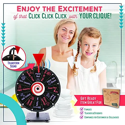 Spinning Prize Wheel Spinner Game 12 Inch Spin 8 Pcs