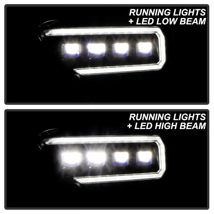 Spyder Apex Toyota Tacoma 16- 22 SEQ LED Headlights Black
