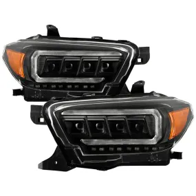Spyder Apex Toyota Tacoma 16- 22 SEQ LED Headlights Black