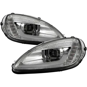Spyder Chevy Corvette C6 05-13 SEQ Bar Pro Headlights Chrome
