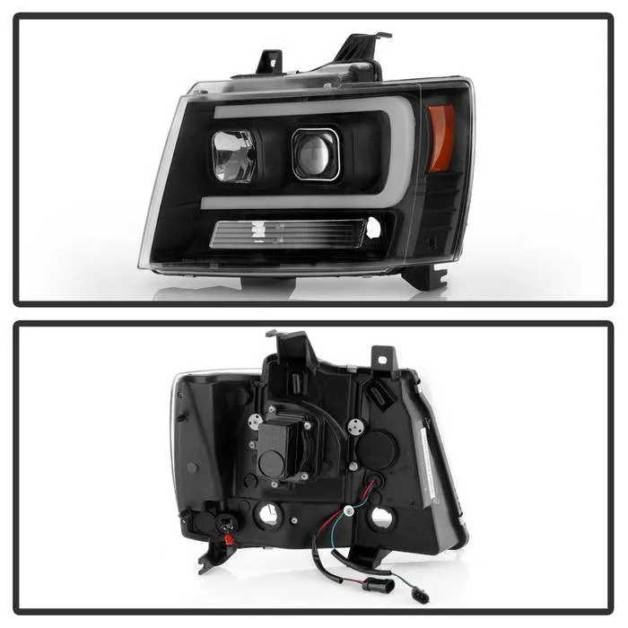 Spyder Platinum Suburban 1500/2500 Tahoe 07-14 Headlights Black