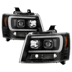 Spyder Platinum Suburban 1500/2500 Tahoe 07-14 Headlights Black