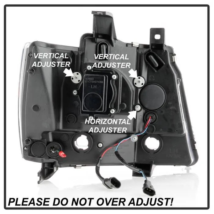 Spyder Platinum Suburban 1500/2500 Tahoe 07-14 Headlights Black
