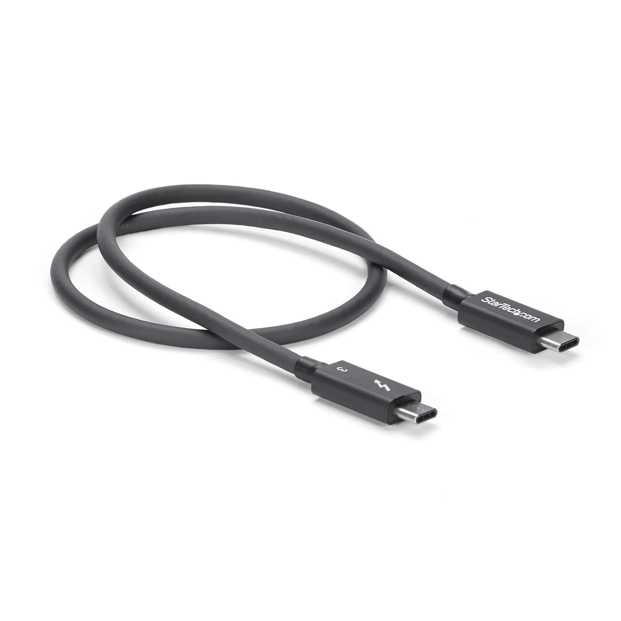 Startech.com 0.5m Thunderbolt 3, 40Gbps USB-C Cable, Thunderbolt USB DP