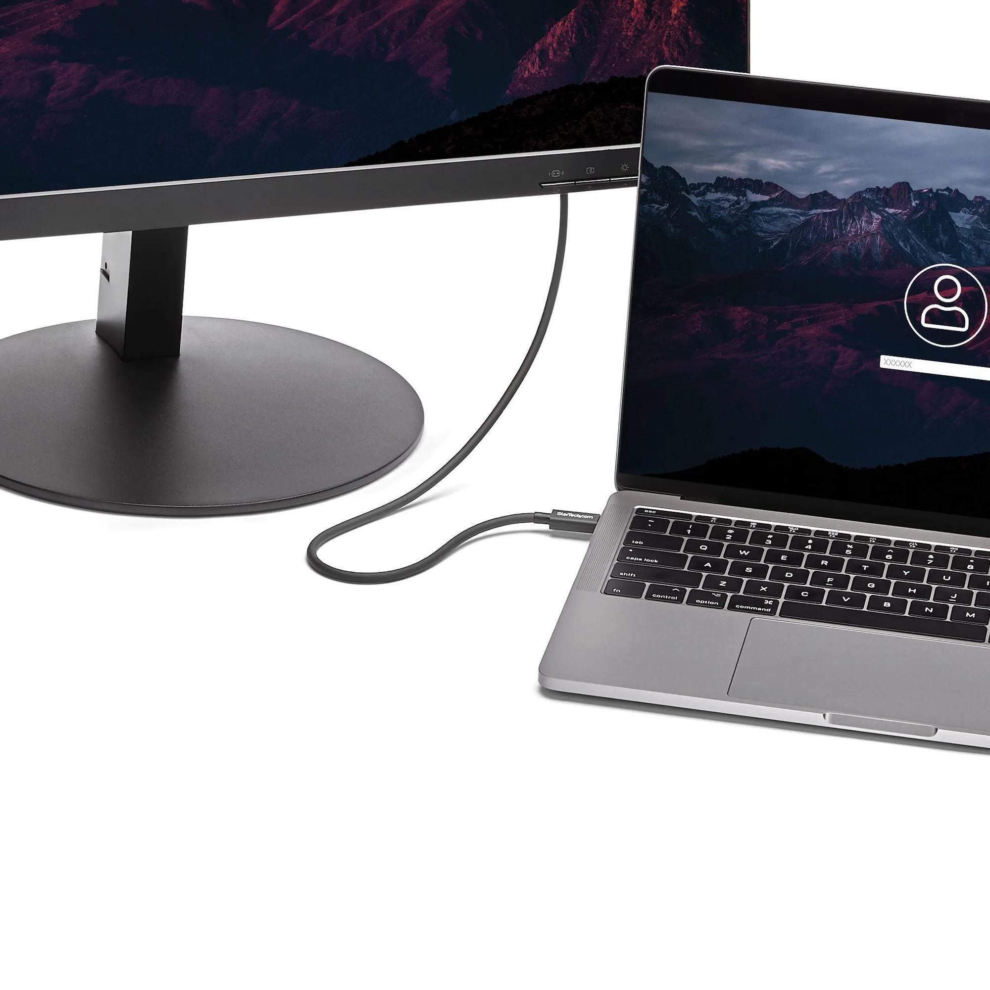 Startech.com 0.5m Thunderbolt 3, 40Gbps USB-C Cable, Thunderbolt USB DP