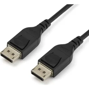 StarTech.com 2 m VESA Certified DisplayPort 1.4 Cable - 8K 60Hz HBR3 HDR - 6 ft Super UHD 4K 120Hz - DP to DP Slim Video Monitor Cord M/M - 2m/6.6ft VESA Certified DisplayPort 1.4 Cable - 8K 60Hz/HDR/HBR3/DSC1.2/HDCP2.2/4:4:4 chroma subsampling/PVC jacket