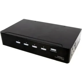 StarTech.com 4 Port DVI Video Splitter with Audio - 1920 x 1200 - 10 m Maximum Operating Distance - Audio Line In - Audio Line Out - DVI In - DVI Out - Aluminium - TAA Compliant