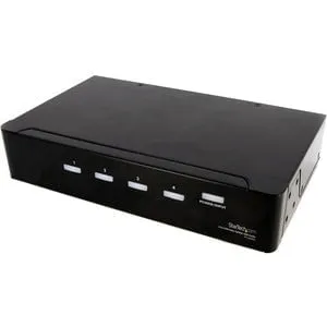 StarTech.com 4 Port DVI Video Splitter with Audio - 1920 x 1200 - 10 m Maximum Operating Distance - Audio Line In - Audio Line Out - DVI In - DVI Out - Aluminium - TAA Compliant