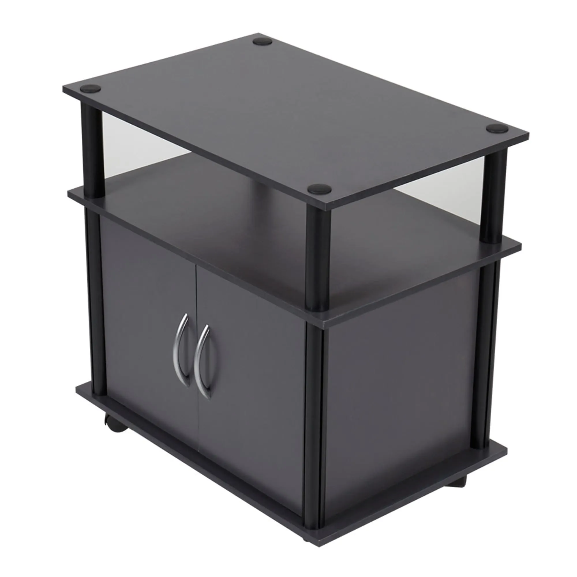 TV Stand with Cabinet, Grey