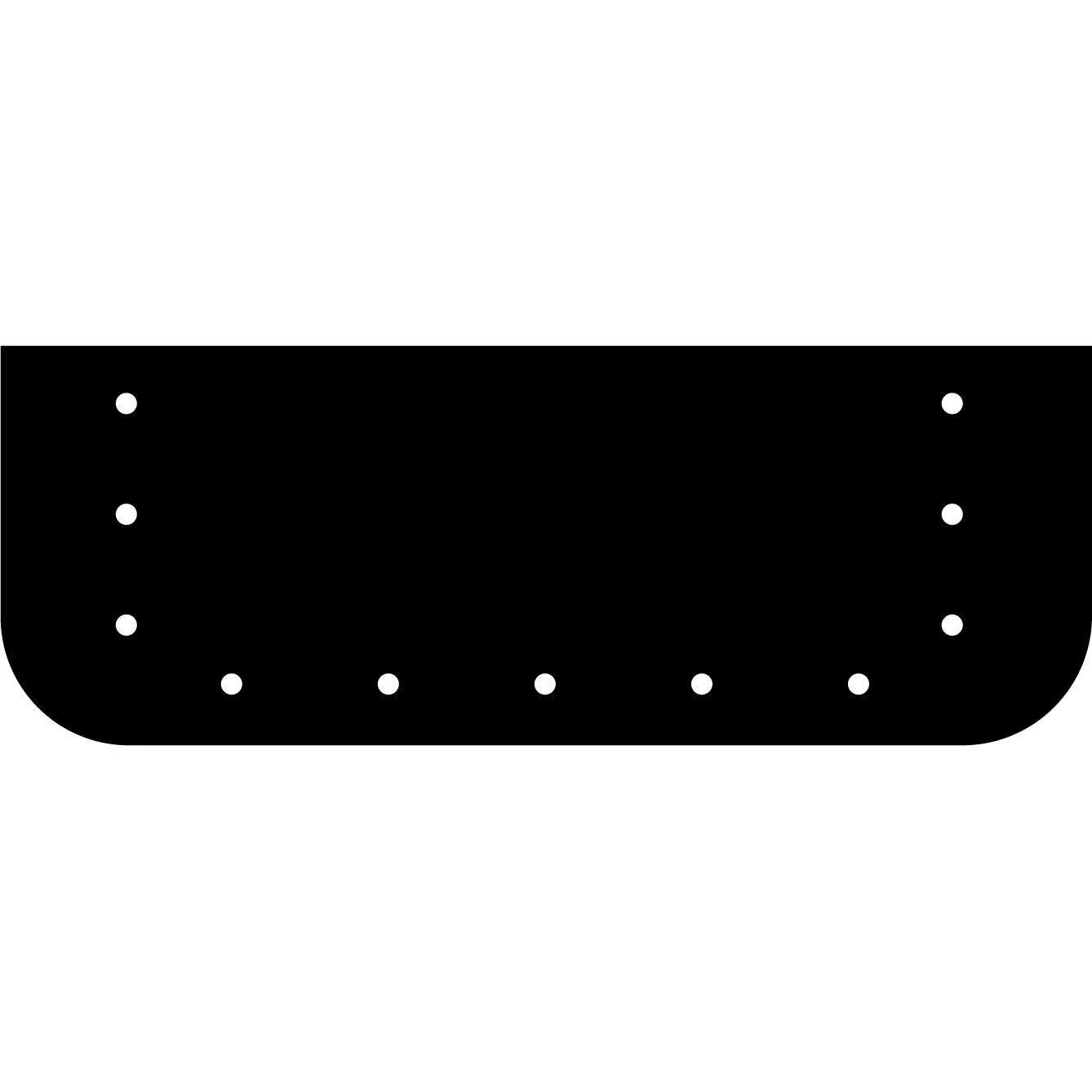 Under-Desk Steel Reinforcement Plate For Monitor Arms
