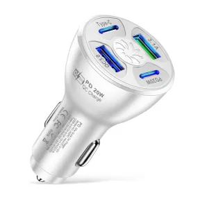 Usb Car Charger Fast Charging Adapter 20w Pd Qc3.0 Type 3.1a 2usb