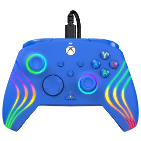 Xbox Series X|S & PC Blue Afterglow Wave Wired Controller