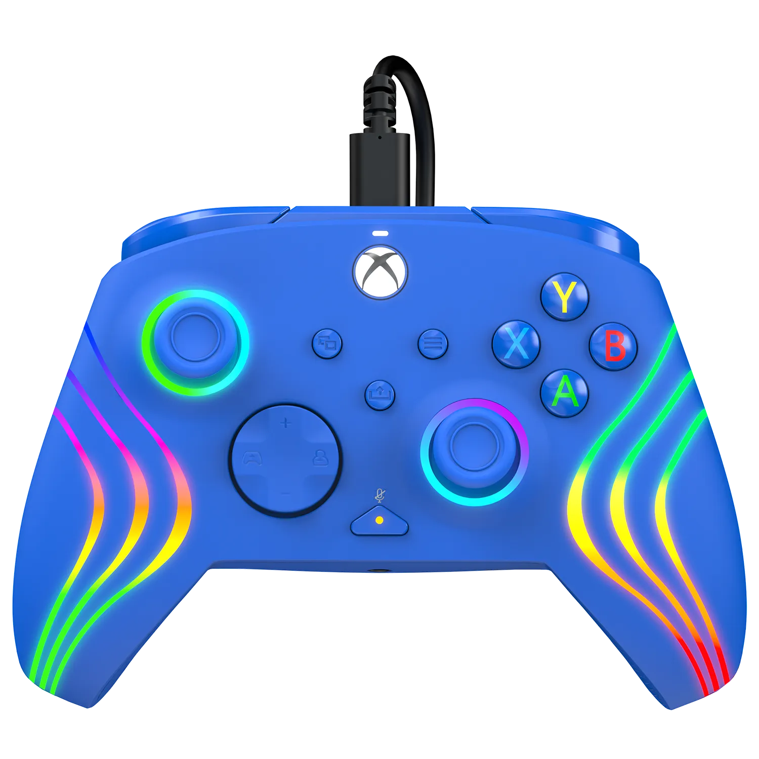 Xbox Series X|S & PC Blue Afterglow Wave Wired Controller