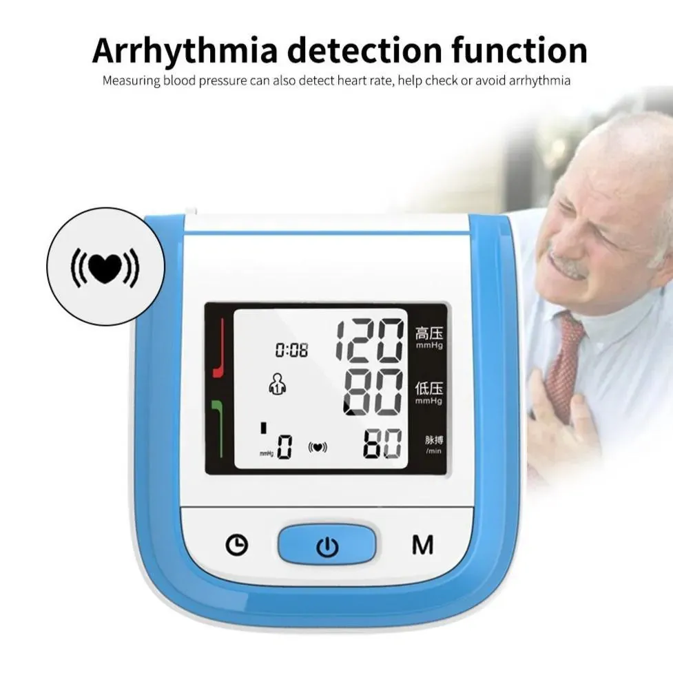 YK-BPW1 Digital LCD Wrist Blood Pressure & Pulse Rate Monitor Arrhythmia