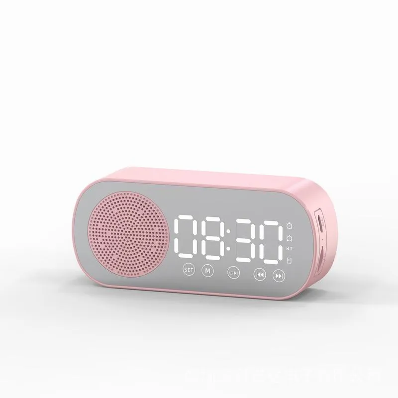 Z7 Alarm Clock Bluetooth Digital Stereo Speaker LED Display Multifunction Mirror FM Radio Dual Use