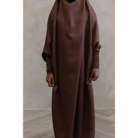 Zaynab Girls Jilbaab Kids Coffee Brown